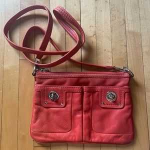 Marc by Marc Jacobs coral red crossbody bag
